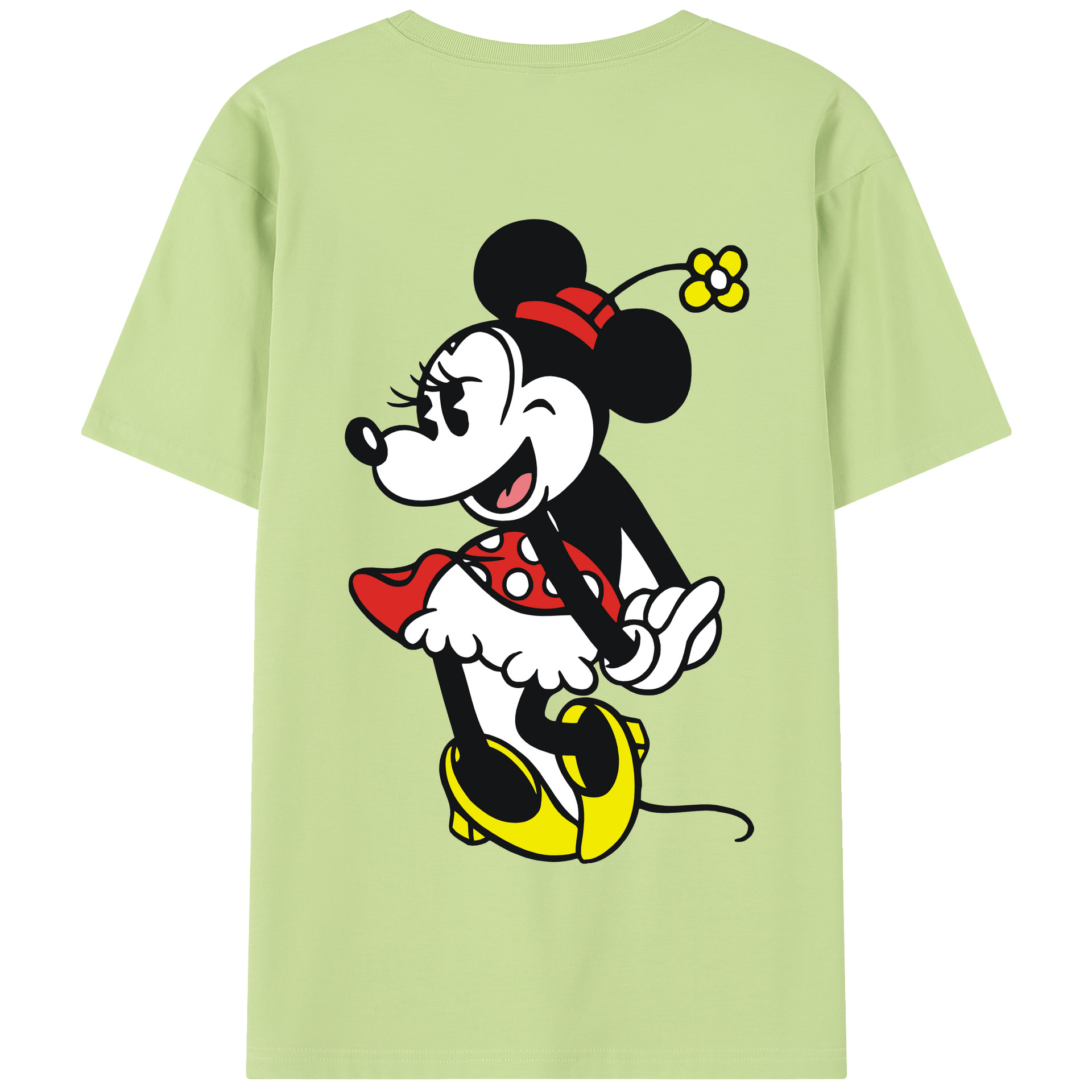（画像用） ミッキーマウス Mickey Mouse 綿100％半袖Tシャツ（背面プリント）